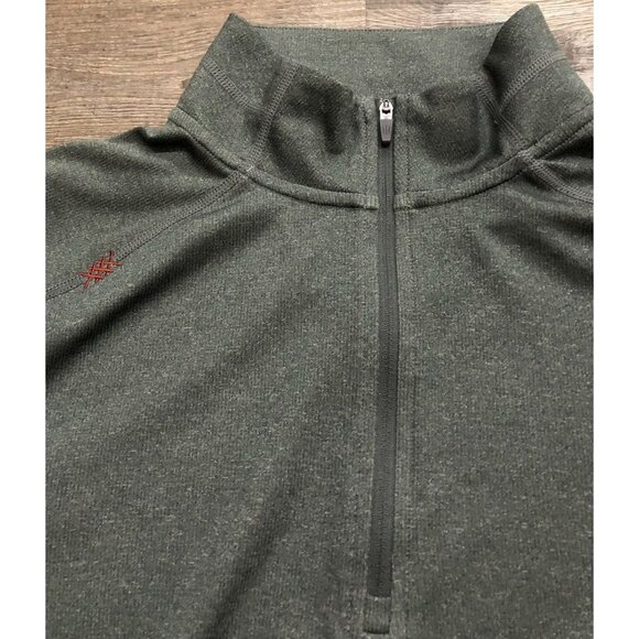 Rhone Mens Medium Gray 1/4 Zip Lightweight Long Sleeve Performance Pullover - Picture 2 of 5
